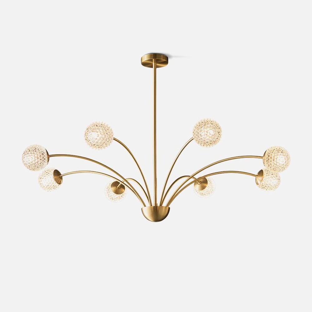 Lustra Chandelier Bras Courbés Laiton - Neutralighting