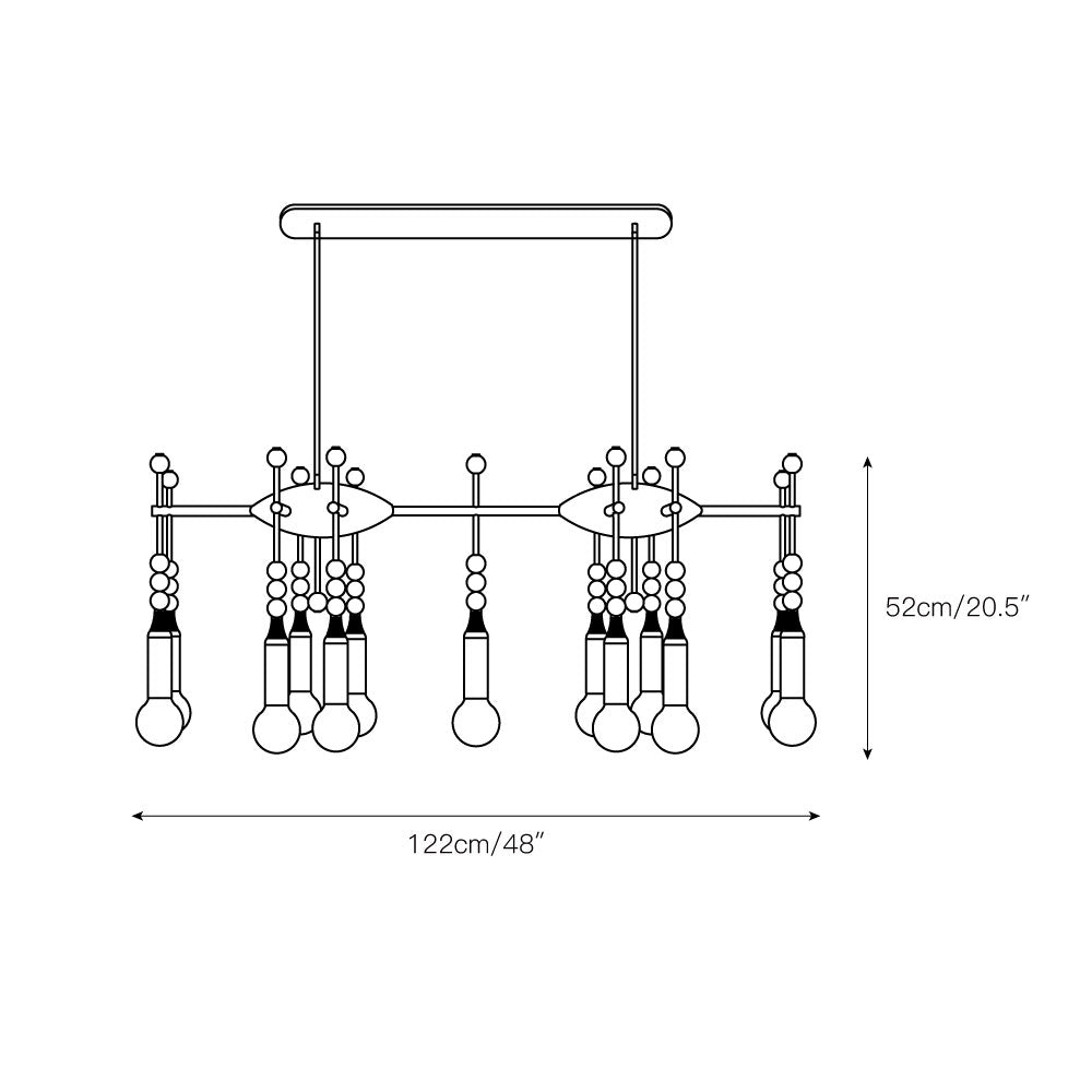 Esoleth Traditional Premium Elegance Marble Chandelier - Neutralighting