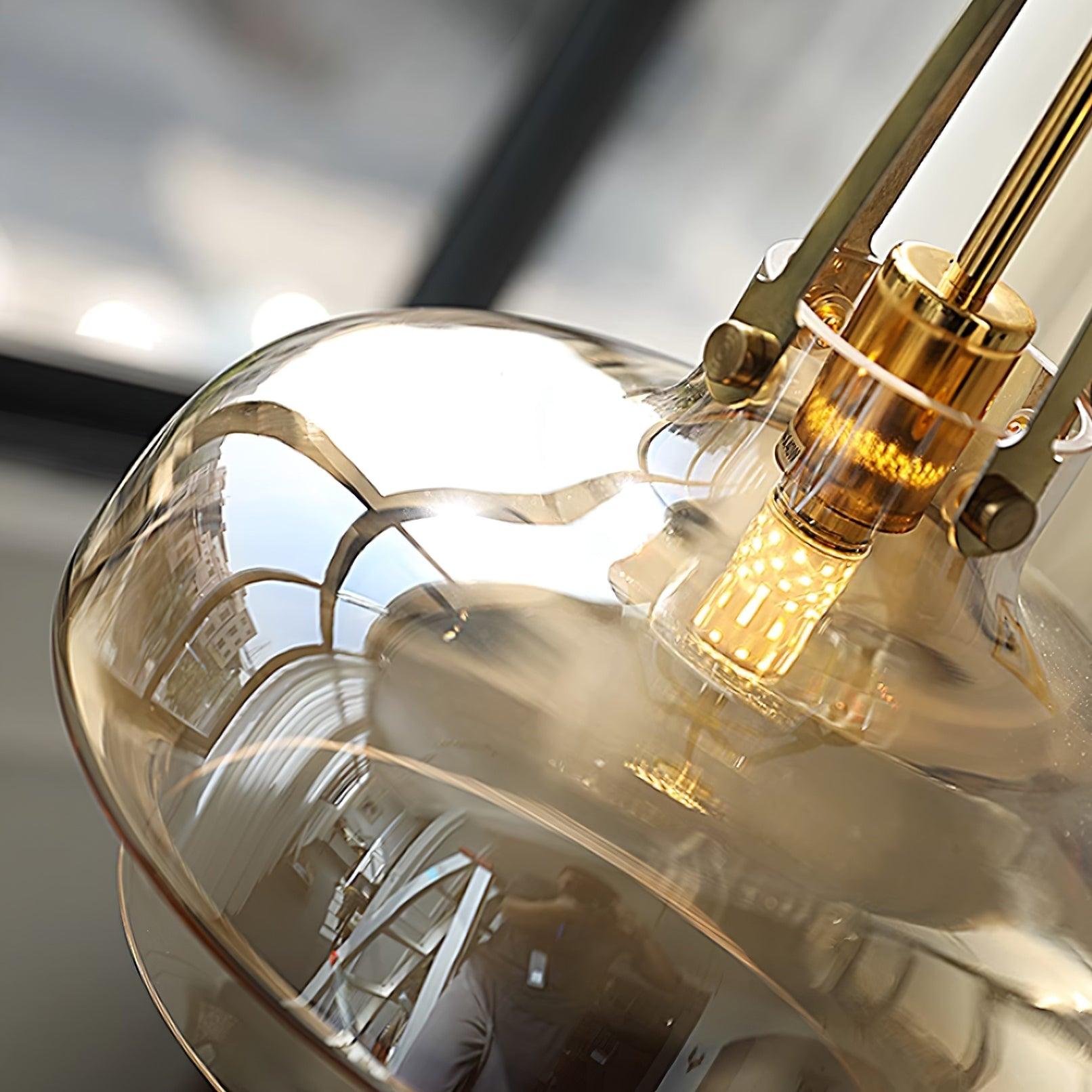 Aurelin Lampe Pendante Élégante Verre Ambre - Neutralighting