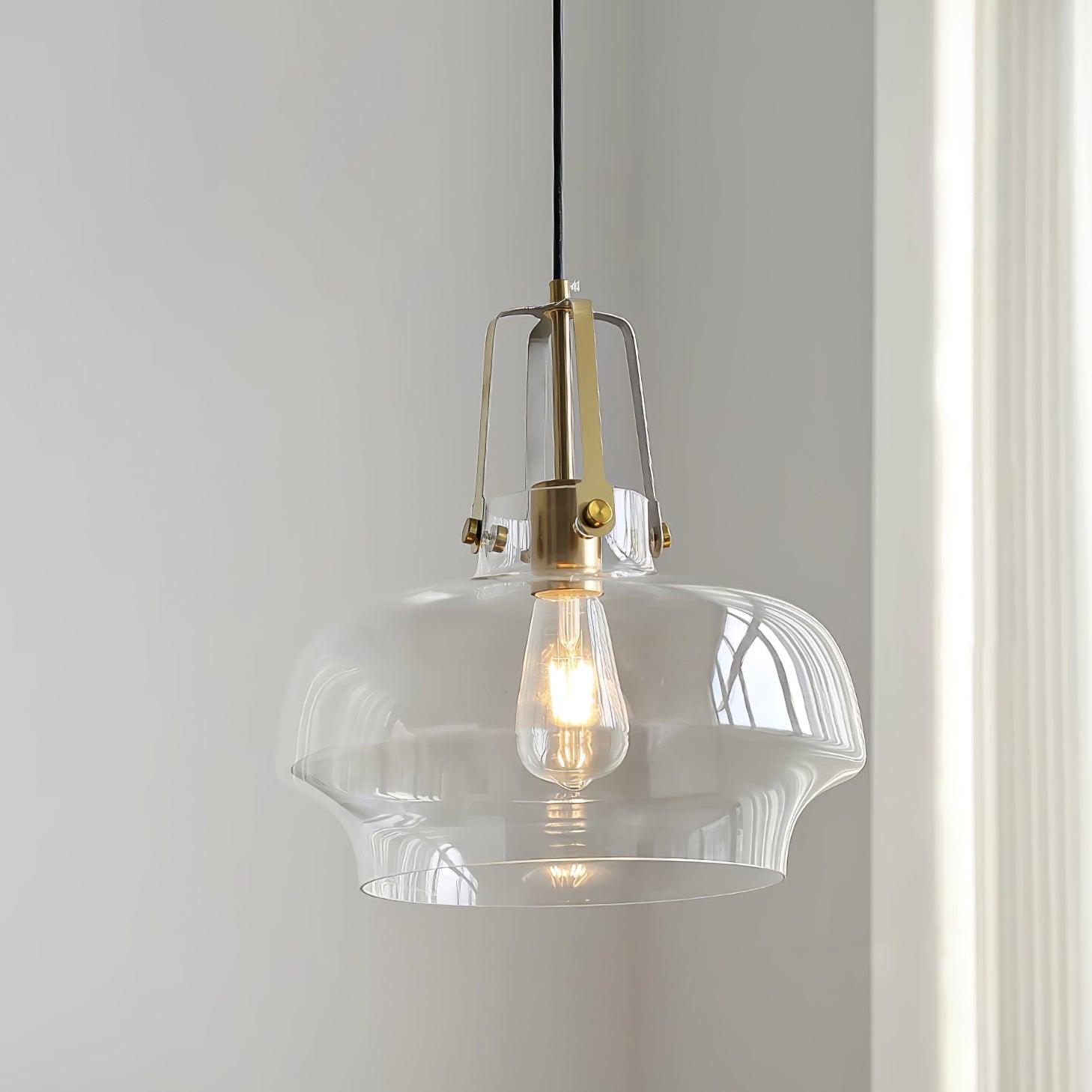 Aurelin Lampe Pendante Élégante Verre Ambre - Neutralighting