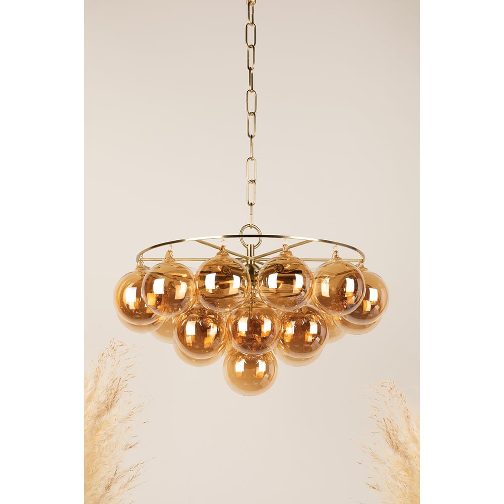 Aurora Chandelier en Verre Globe Élégant - Neutralighting