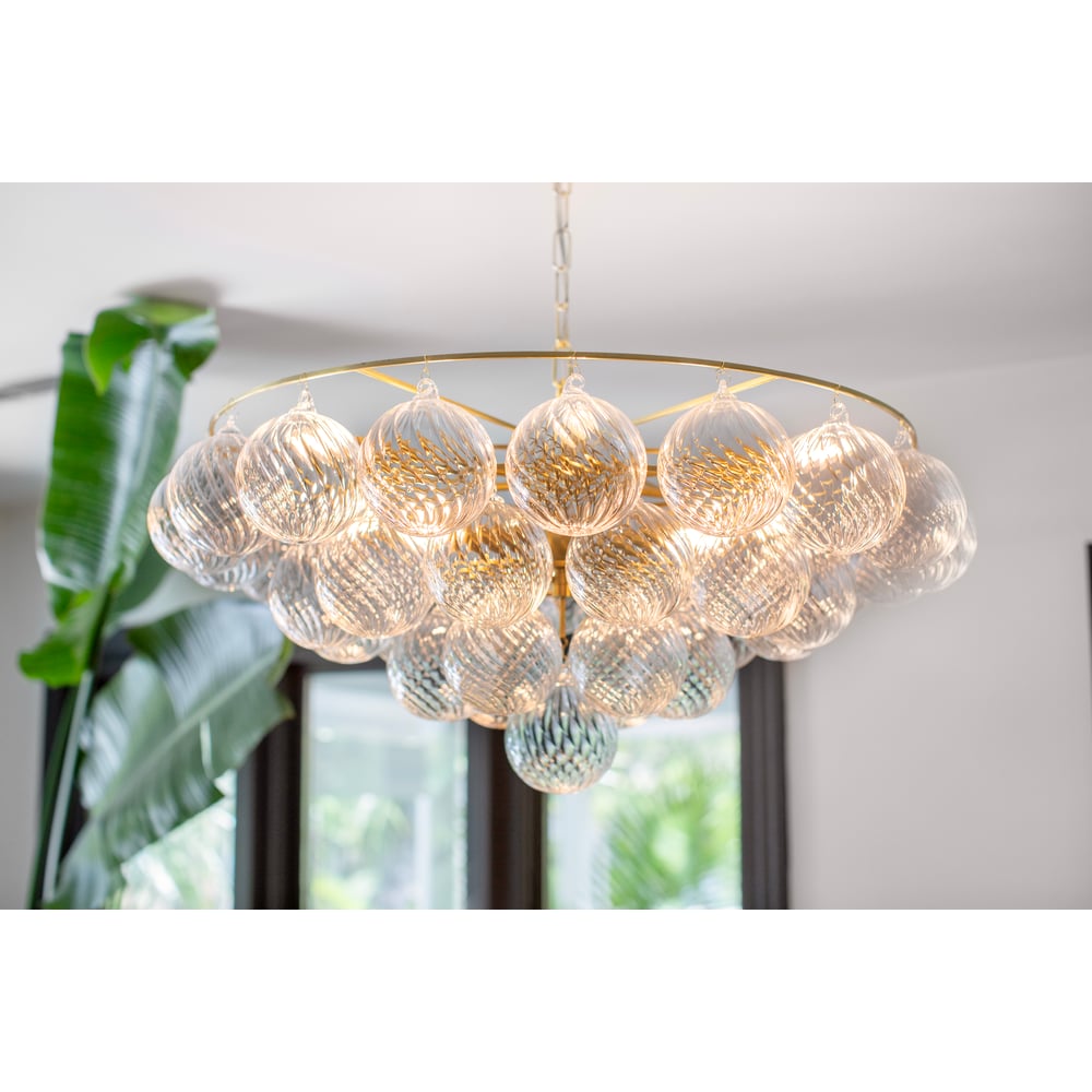 Aurora Chandelier en Verre Globe Élégant - Neutralighting