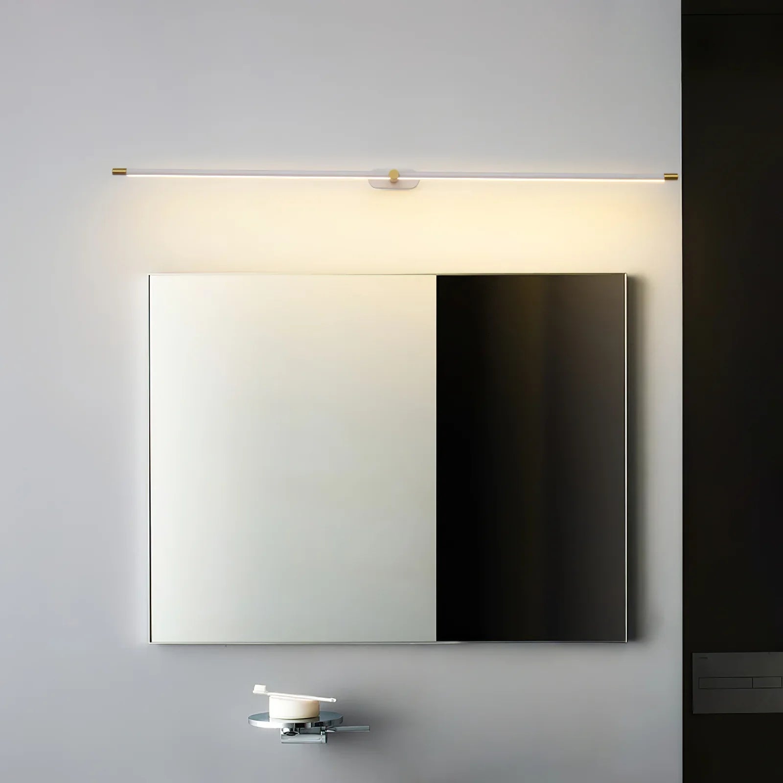 Ivox Applique Murale Linéaire Minimaliste Or & Noir