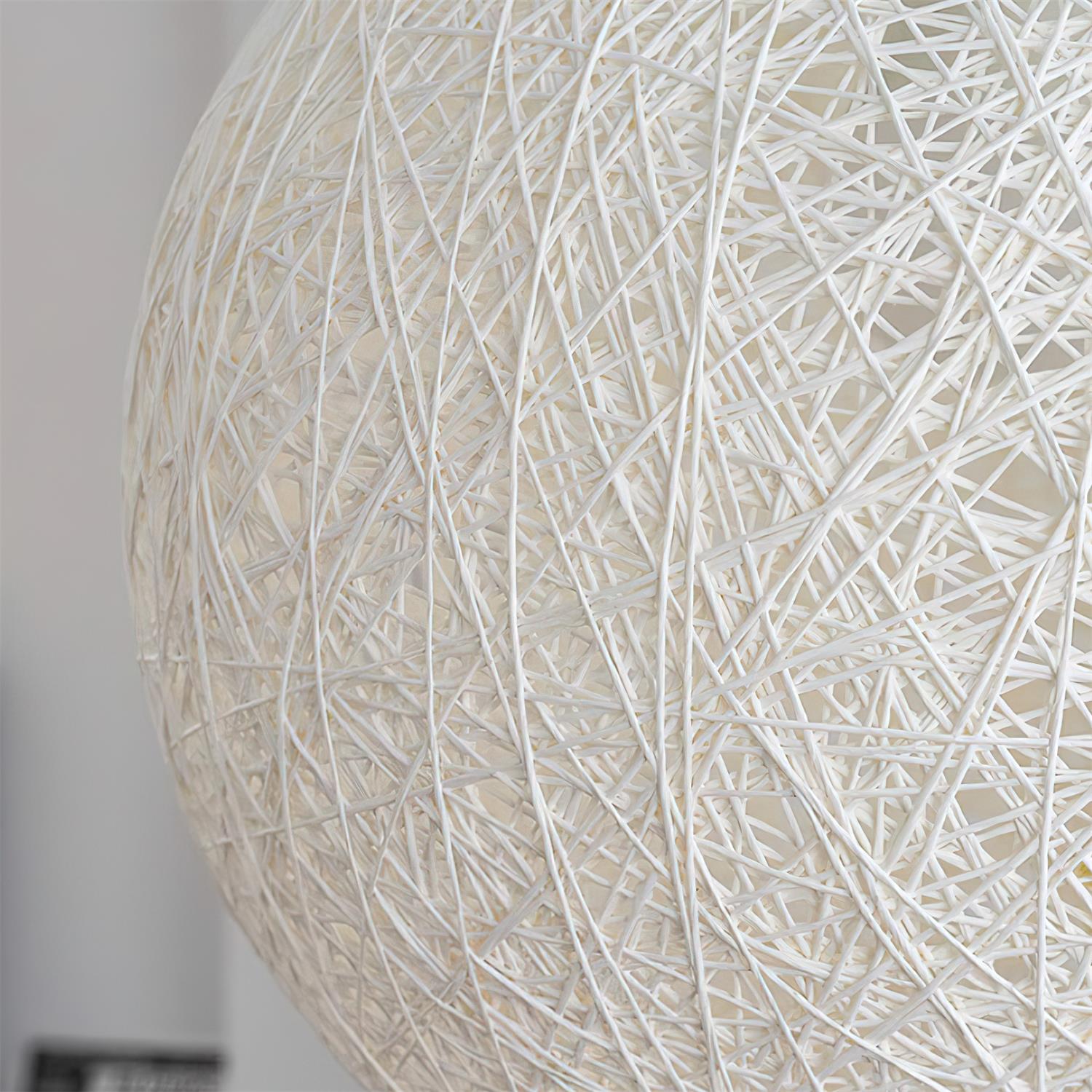 Virelli Lampe Pendante Sphère en Rattan de Chanvre Artisanale Boho - Neutralighting