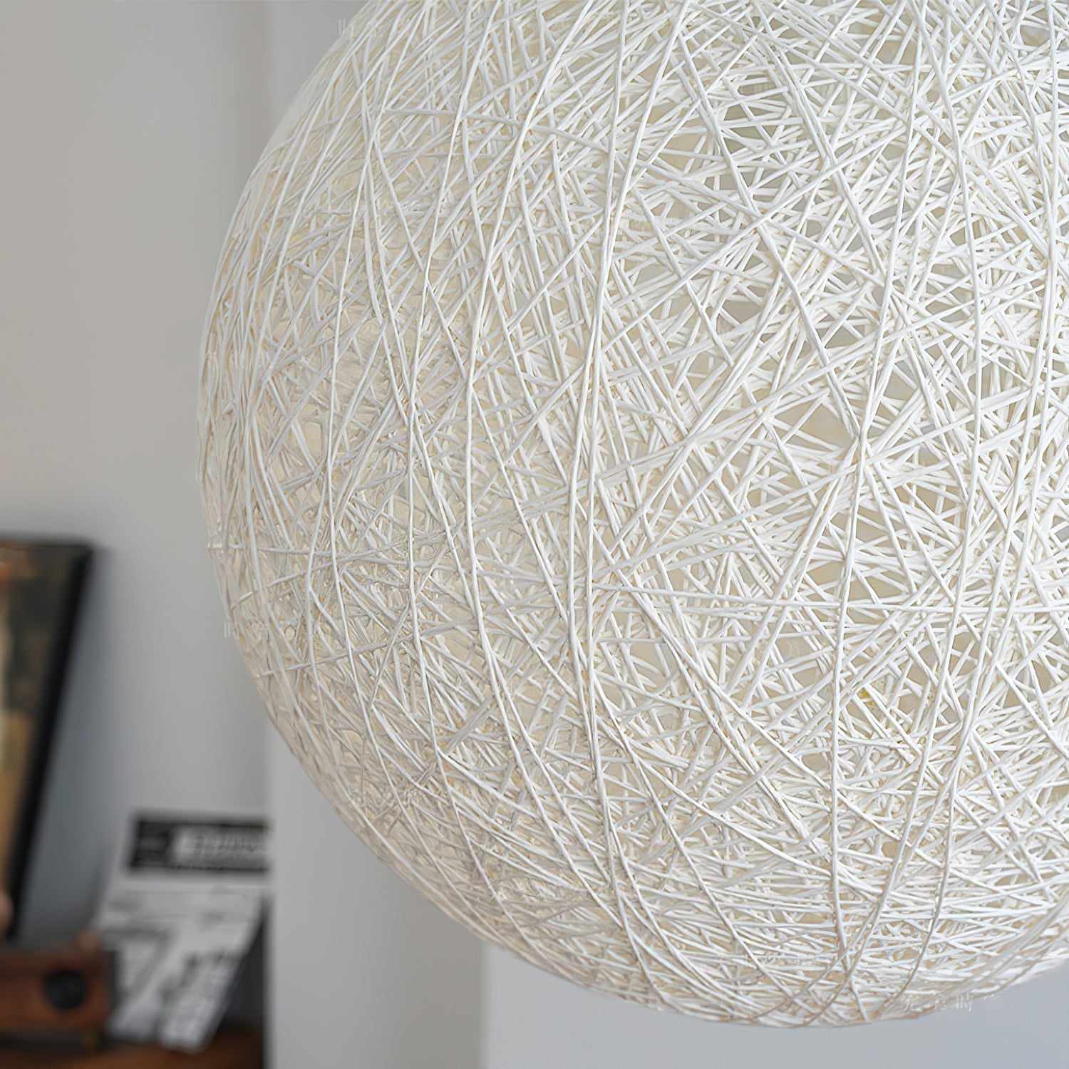 Virelli Lampe Pendante Sphère en Rattan de Chanvre Artisanale Boho - Neutralighting