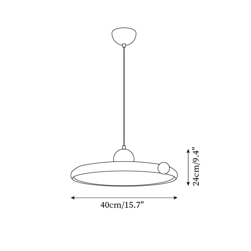 Minka Suspension Disque Sphère Minimaliste - Neutralighting