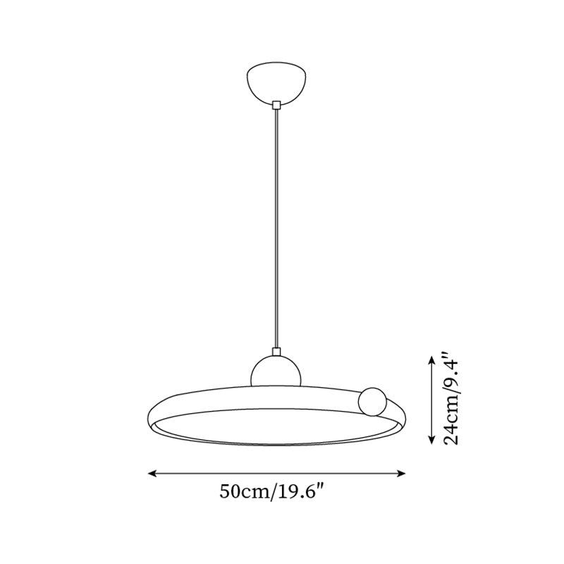 Minka Suspension Disque Sphère Minimaliste - Neutralighting