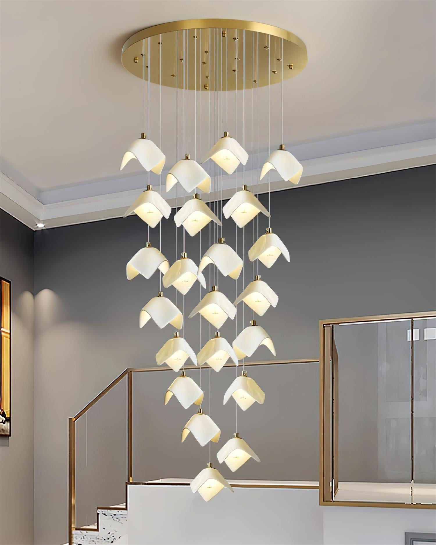 Mira Lustre Sculpture Florale Bloom - Neutralighting