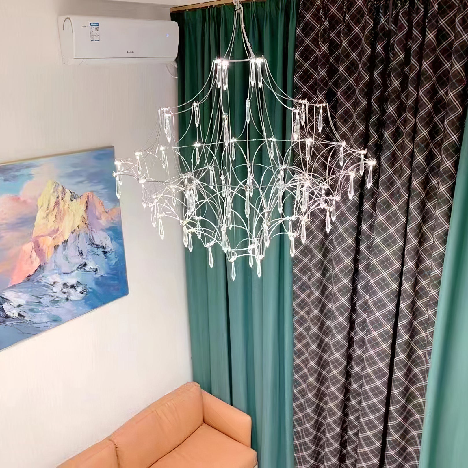 Allaeira Postmodern Luxury Crystal Chandelier - Lamp Copper