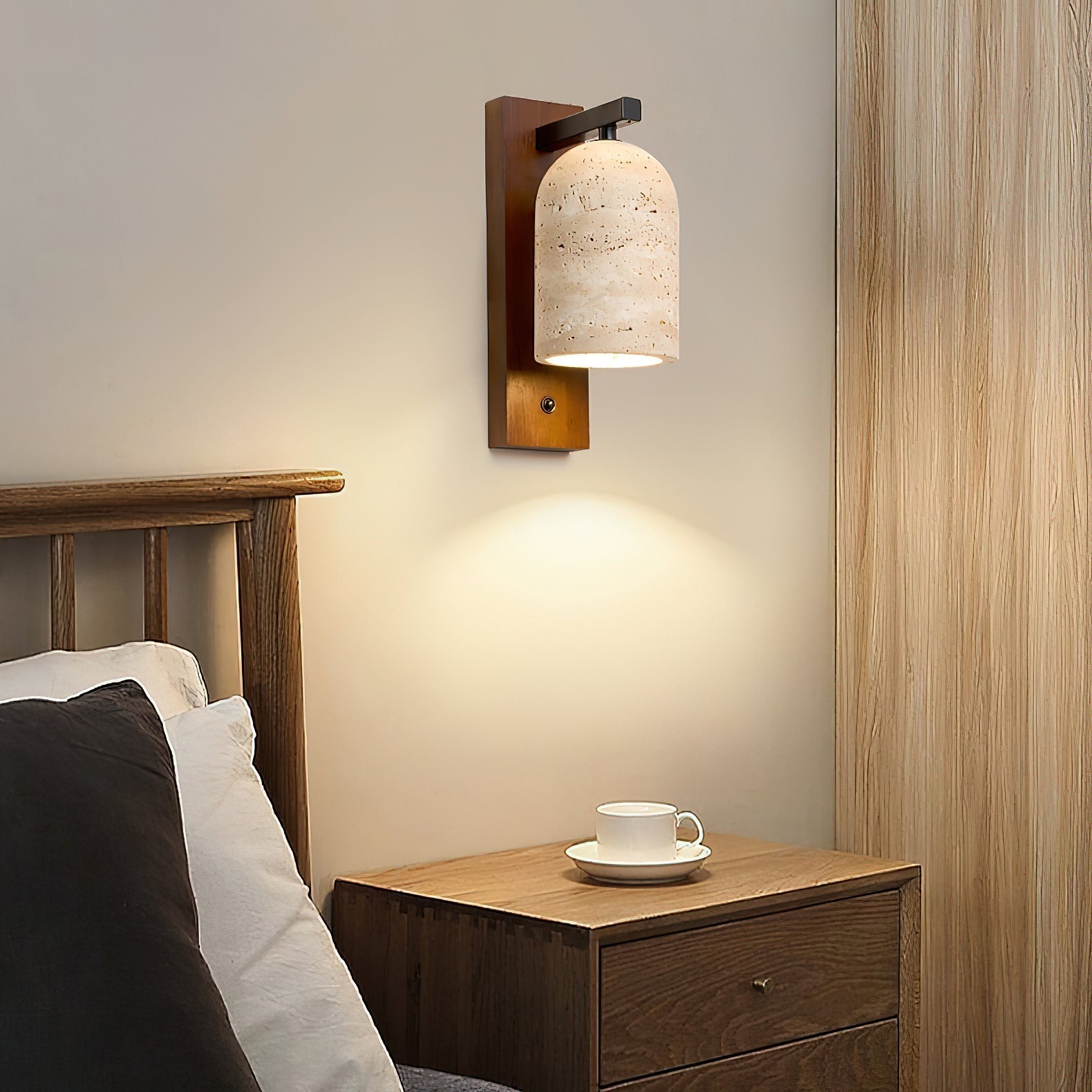 Cevenia Applique Murale Art Classique Naturel Travertin - Neutralighting
