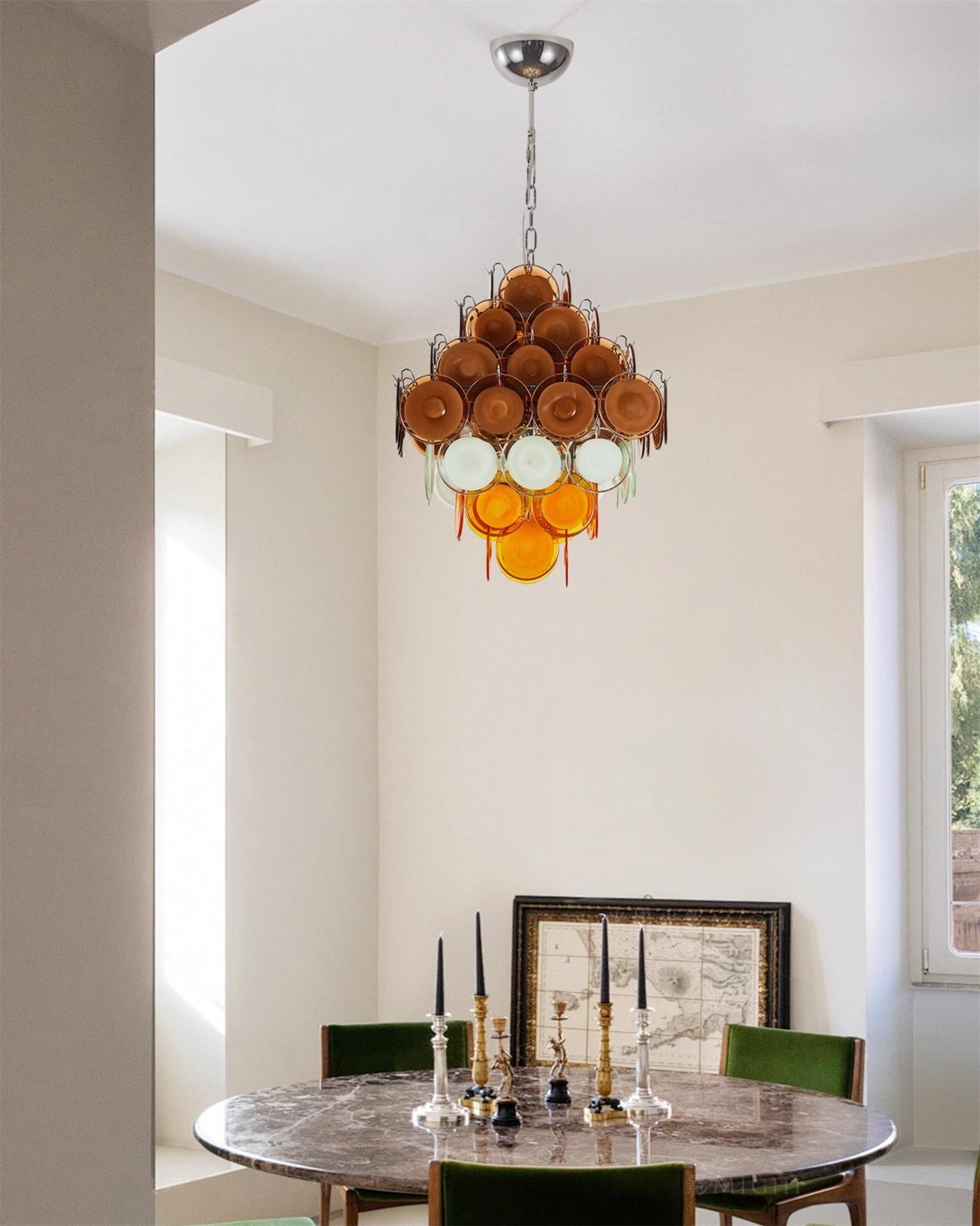 Miretta Lustre Disques en Verre Superposés - Neutralighting