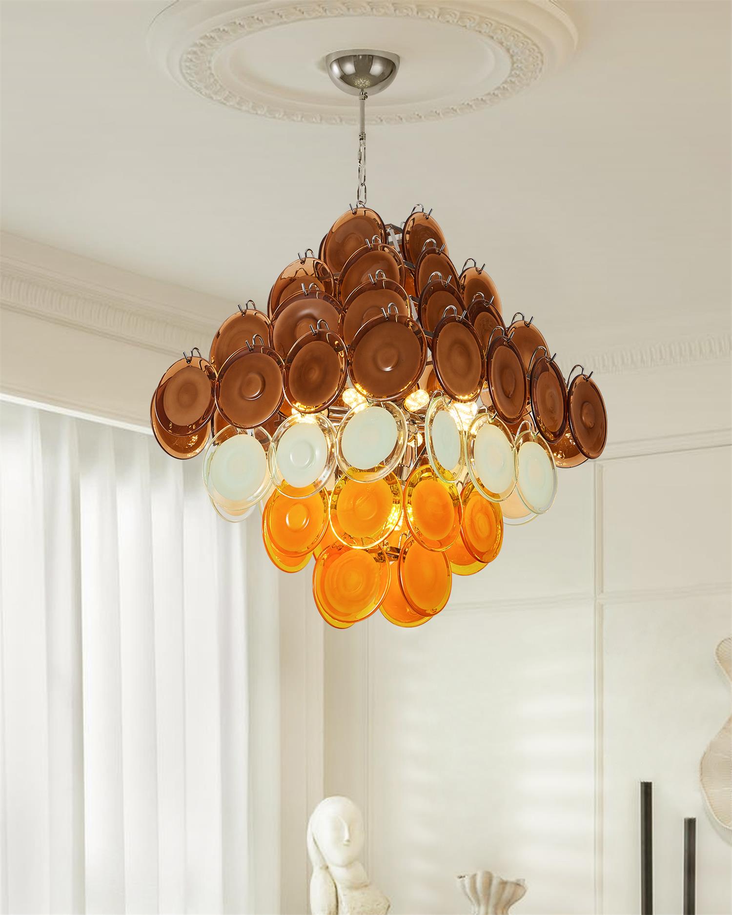 Miretta Lustre Disques en Verre Superposés - Neutralighting