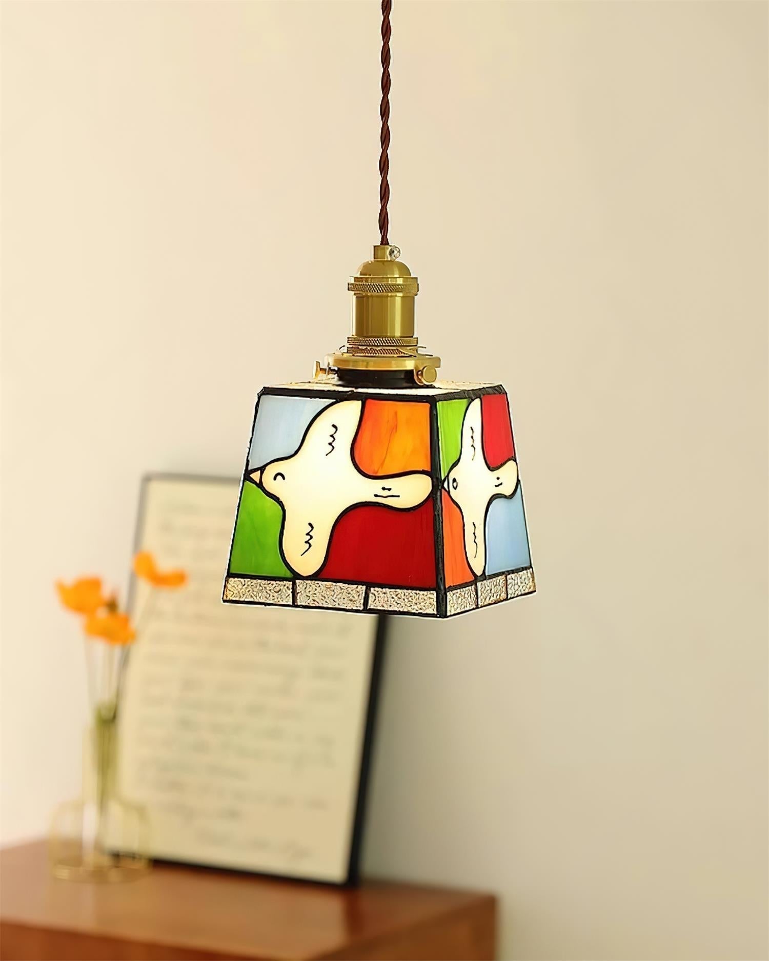 Miroa Suspension Colombe en Verre Ploqué - Neutralighting
