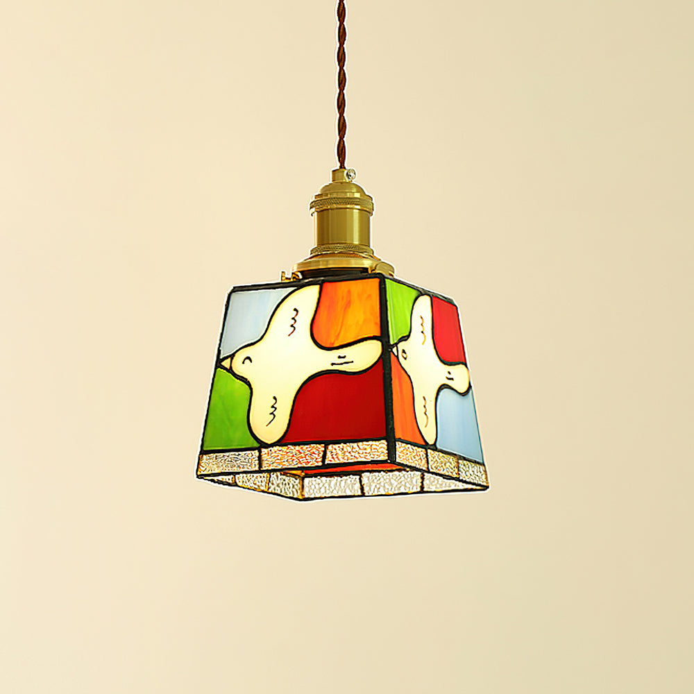 Miroa Suspension Colombe en Verre Ploqué - Neutralighting