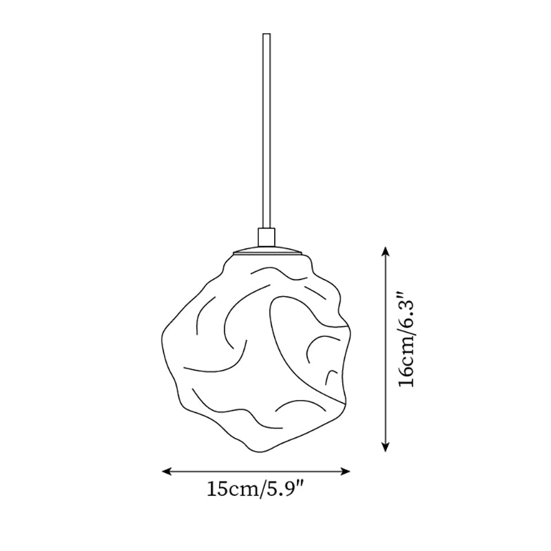 Lava Lampe Suspendue en Verre - Neutralighting