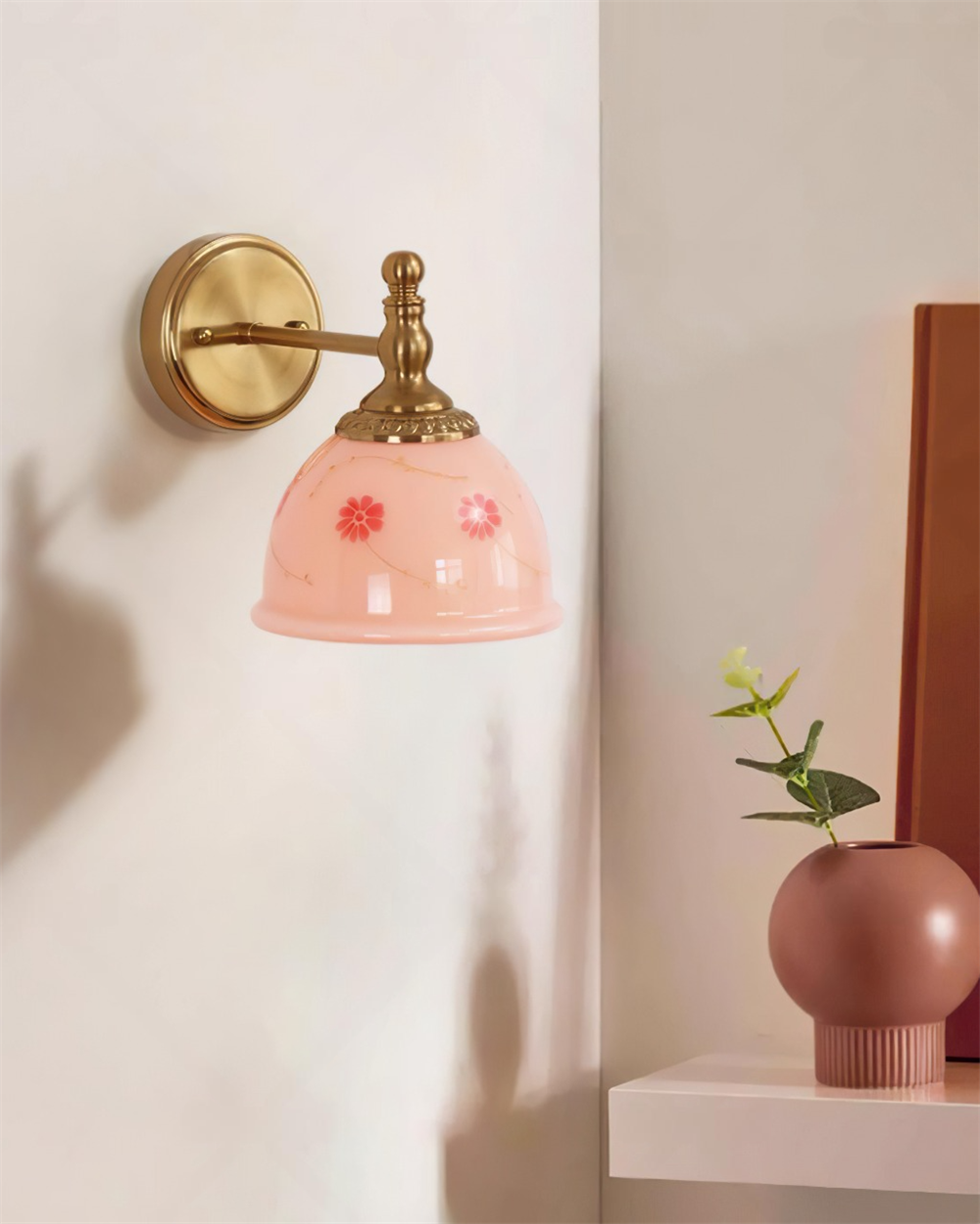Mishya Applique Murale en Verre Floral - Neutralighting