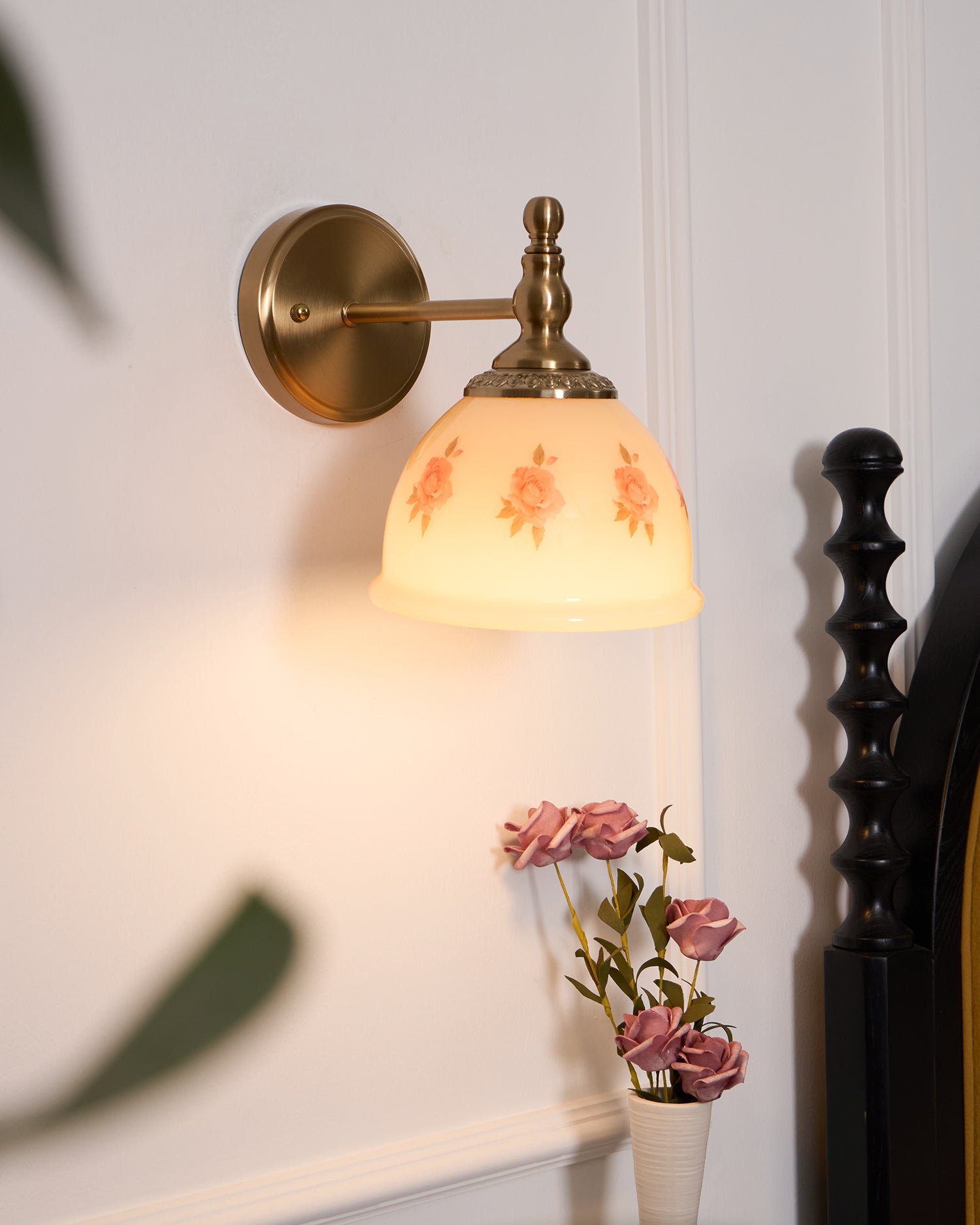 Mishya Applique Murale en Verre Floral - Neutralighting