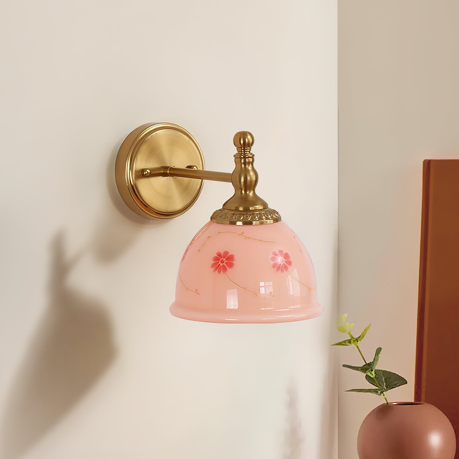 Mishya Applique Murale en Verre Floral - Neutralighting