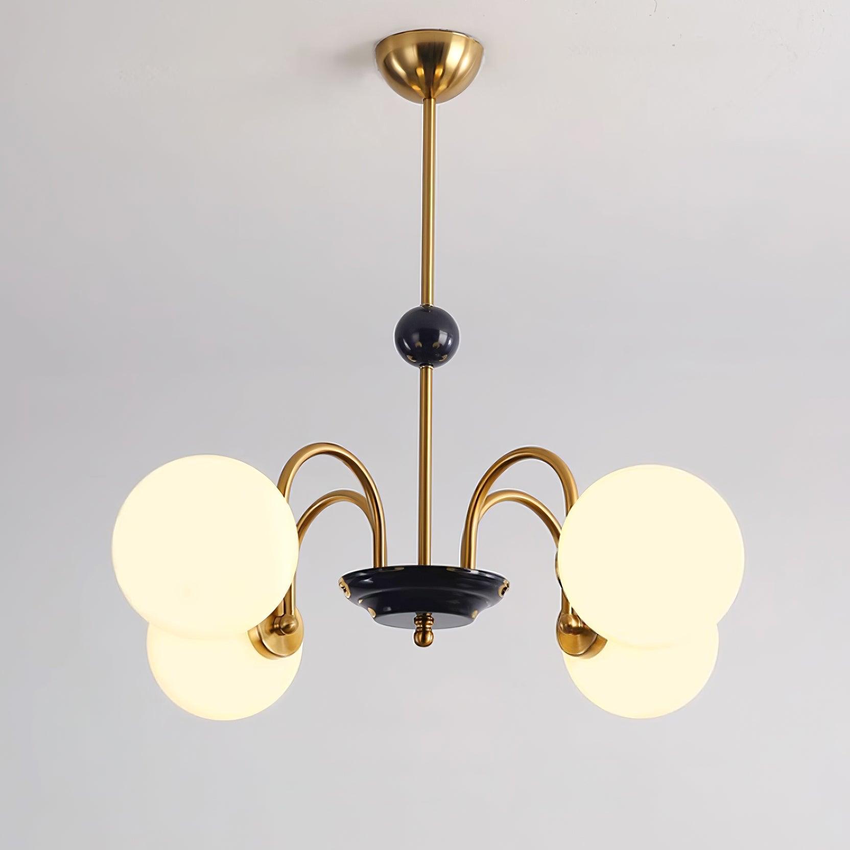 Lustre Courbé Globe Nuances Moderne Rétro Style - Neutralighting