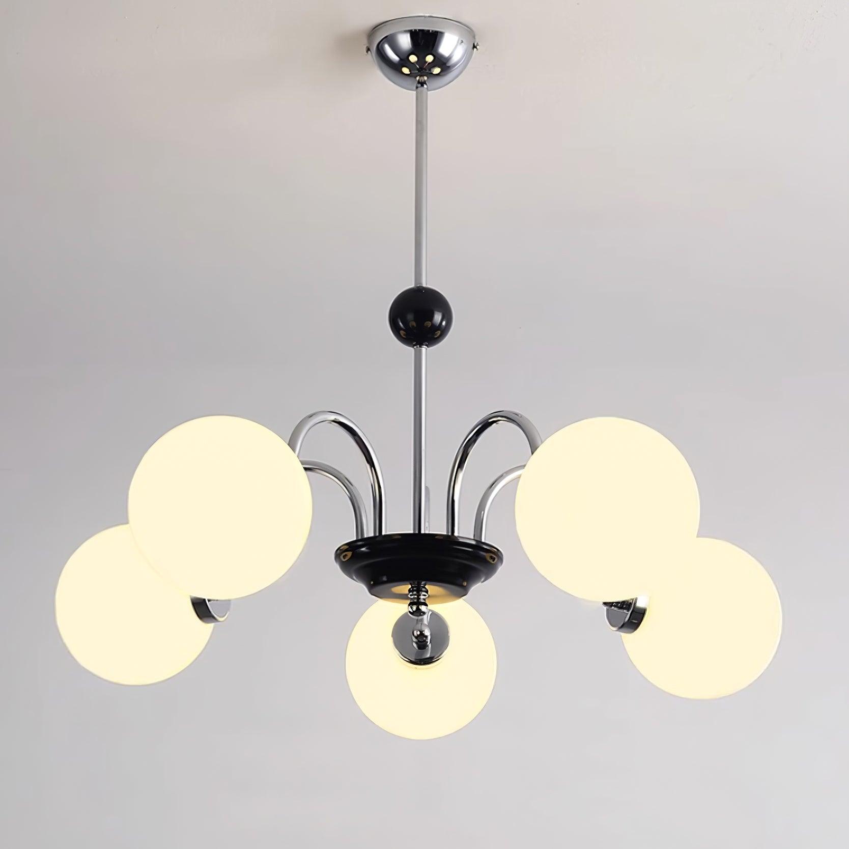 Lustre Courbé Globe Nuances Moderne Rétro Style - Neutralighting
