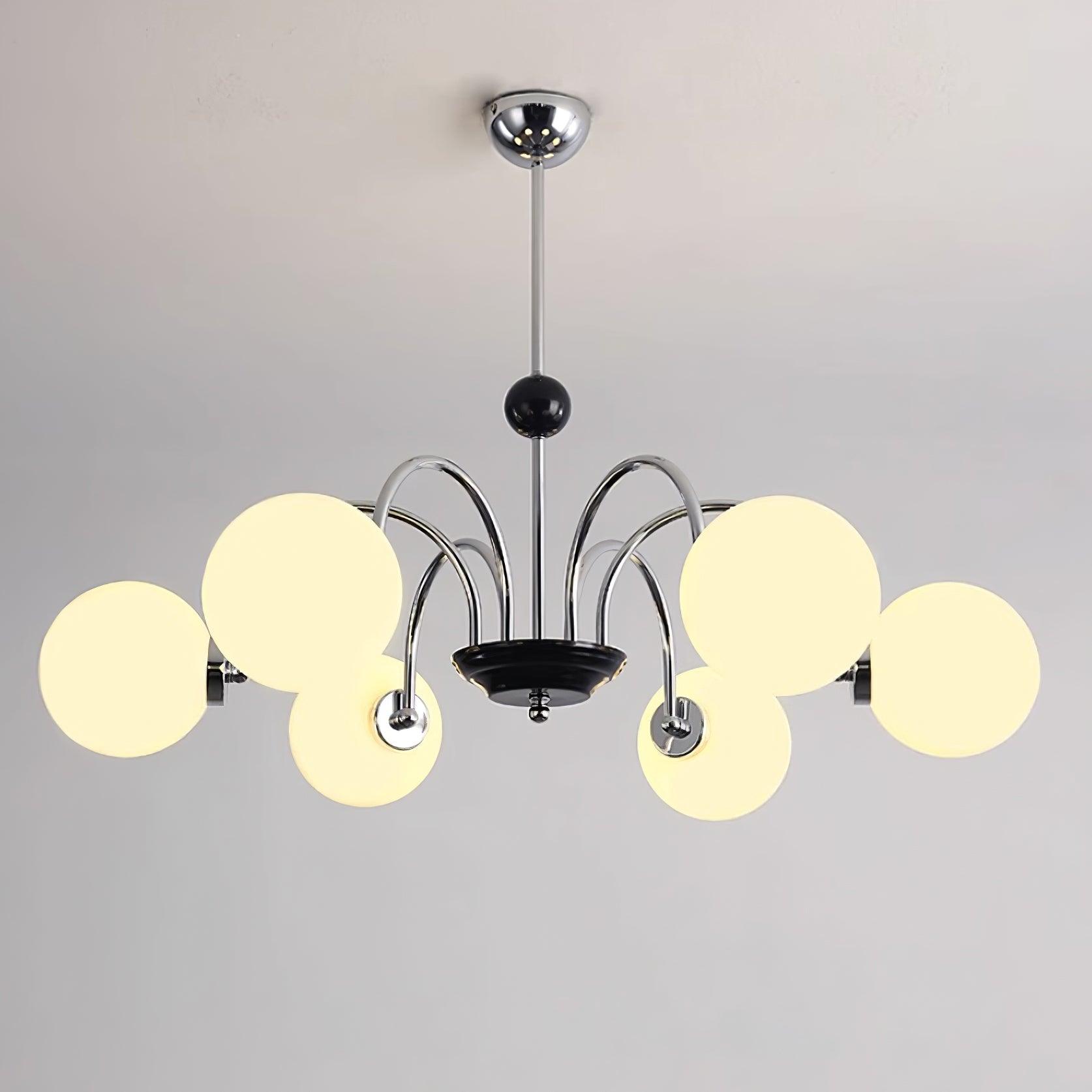 Lustre Courbé Globe Nuances Moderne Rétro Style - Neutralighting