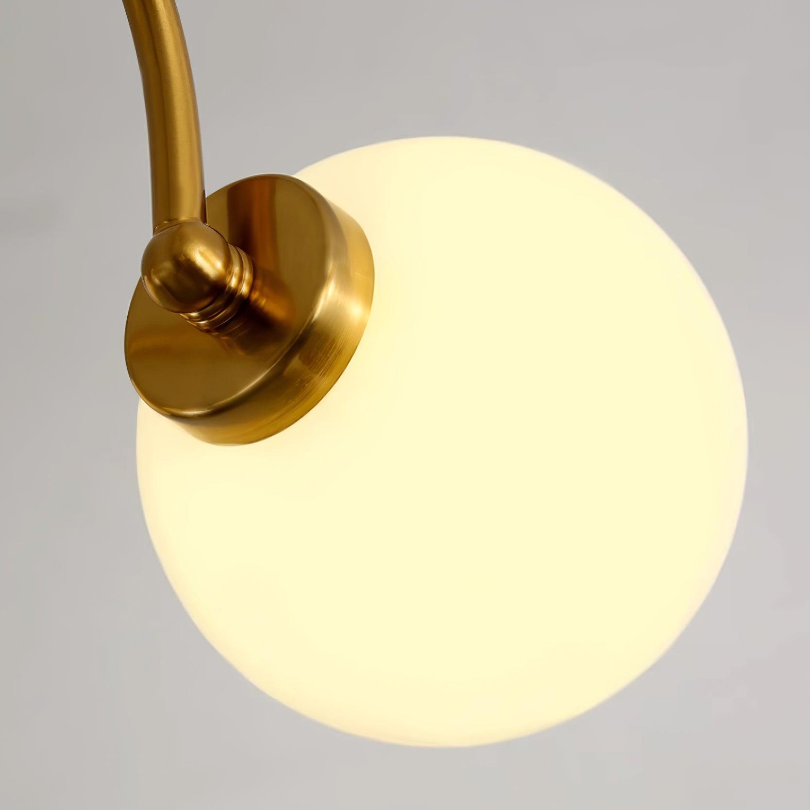 Lustre Courbé Globe Nuances Moderne Rétro Style - Neutralighting