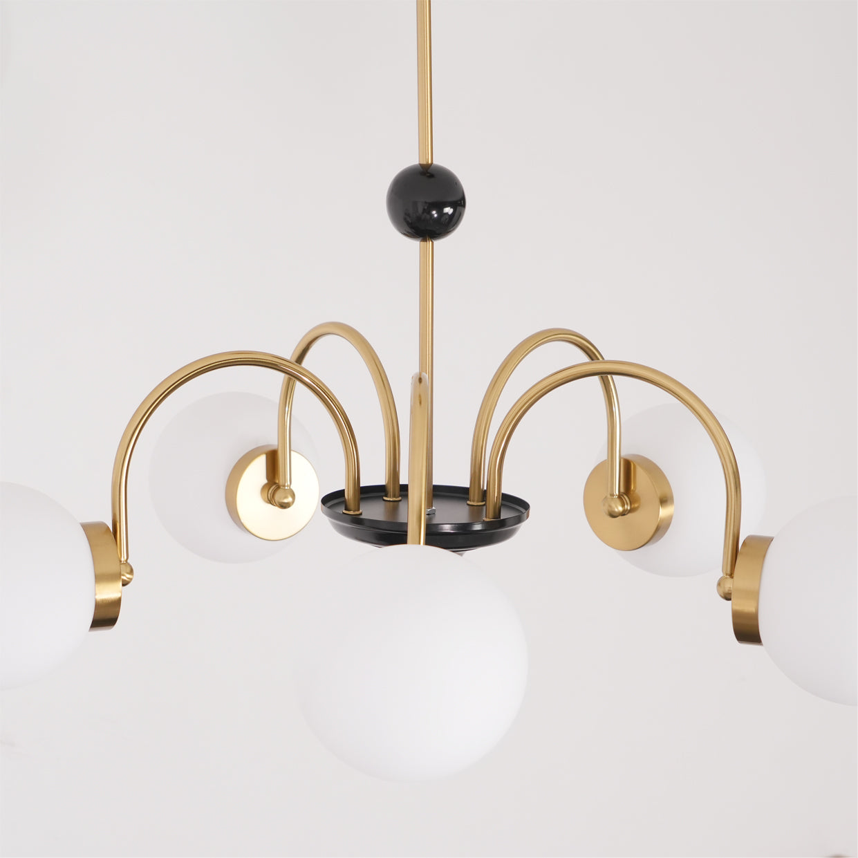 Lustre Courbé Globe Nuances Moderne Rétro Style - Neutralighting
