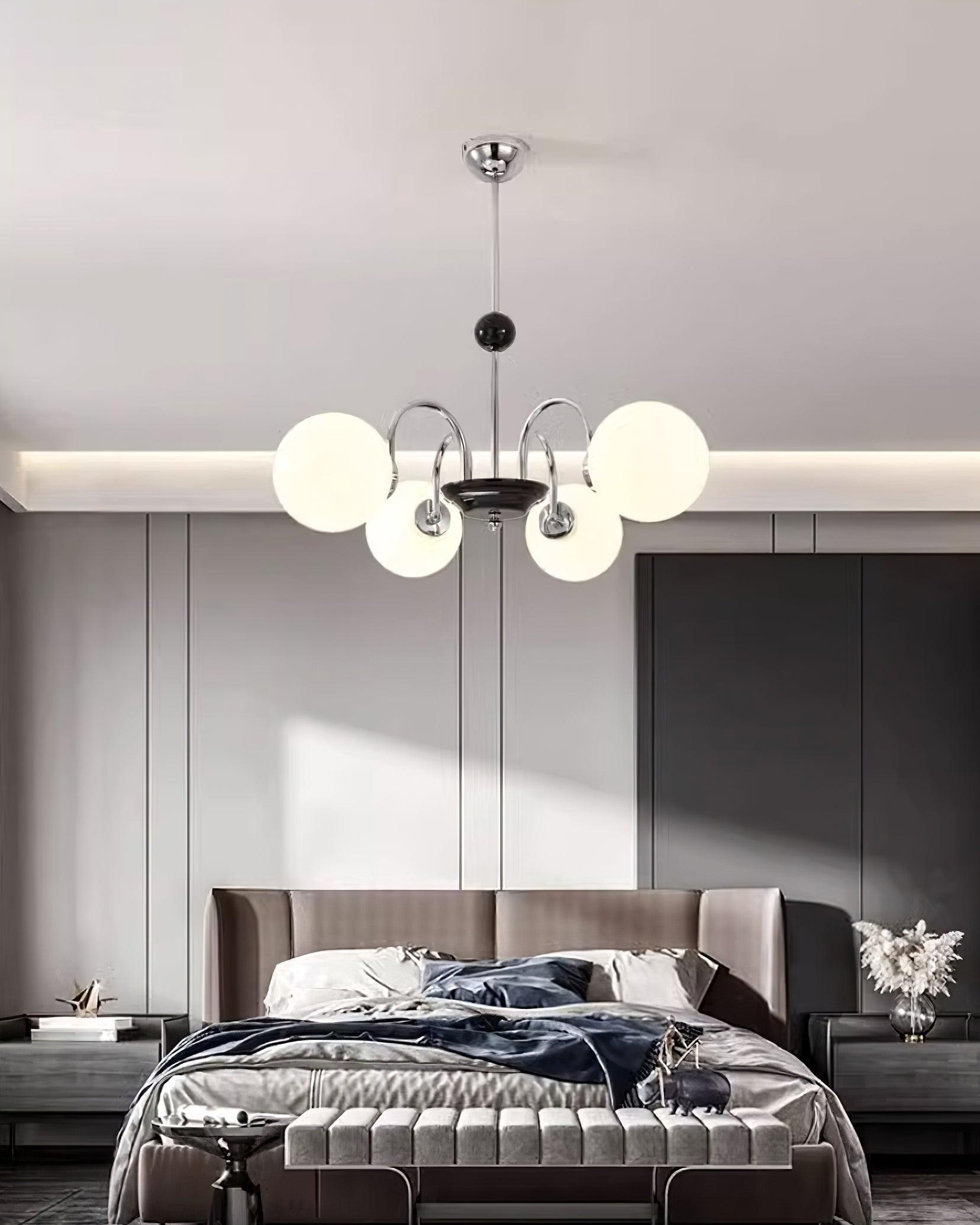 Lustre Courbé Globe Nuances Moderne Rétro Style - Neutralighting