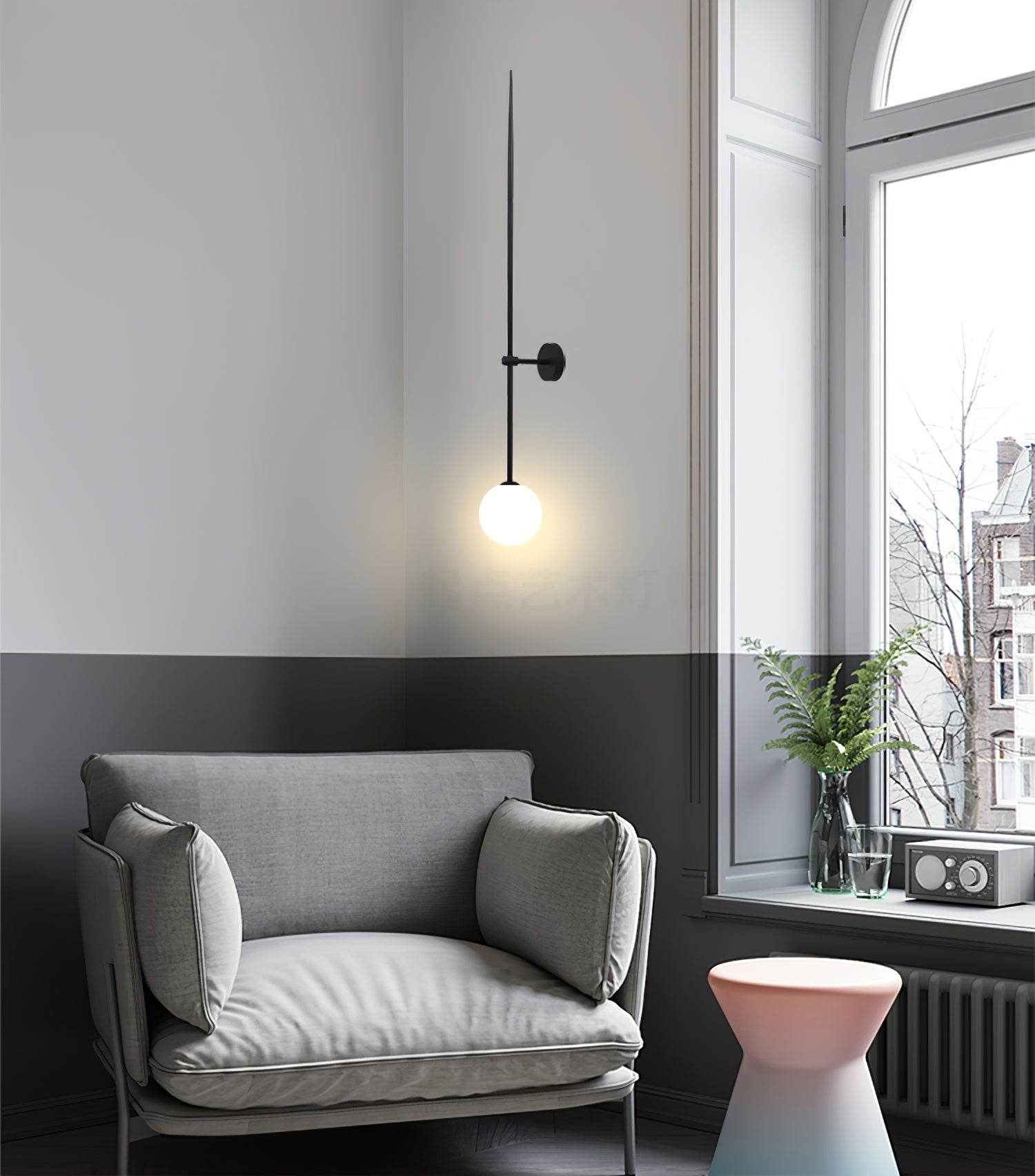 Gizmo Applique Murale Minimaliste en Verre - Neutralighting