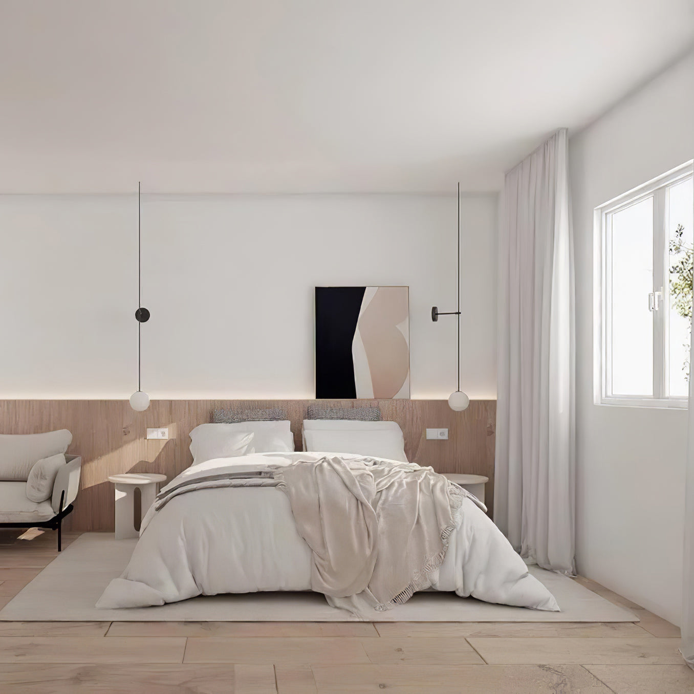 Gizmo Applique Murale Minimaliste en Verre - Neutralighting