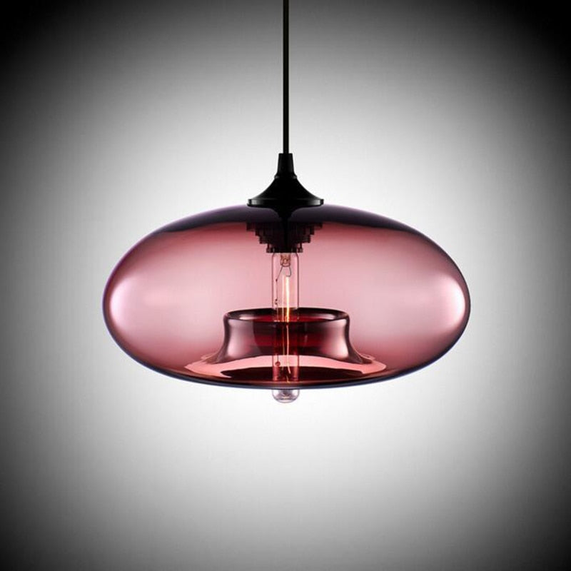 Lurea Lampes Suspendues en Verre Modernes Nordiques Chambre à Coucher - Neutralighting