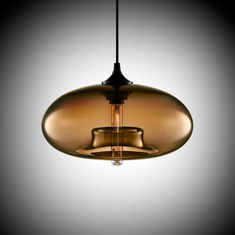 Lurea Lampes Suspendues en Verre Modernes Nordiques Chambre à Coucher - Neutralighting