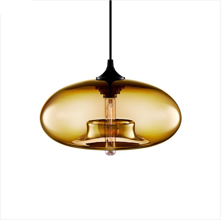 Lurea Lampes Suspendues en Verre Modernes Nordiques Chambre à Coucher - Neutralighting