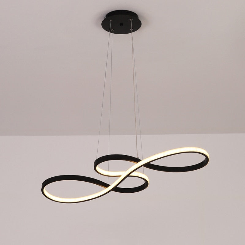 Durell Suspension Linéaire Nordique Noir/Blanc/Or. Chambre - Neutralighting