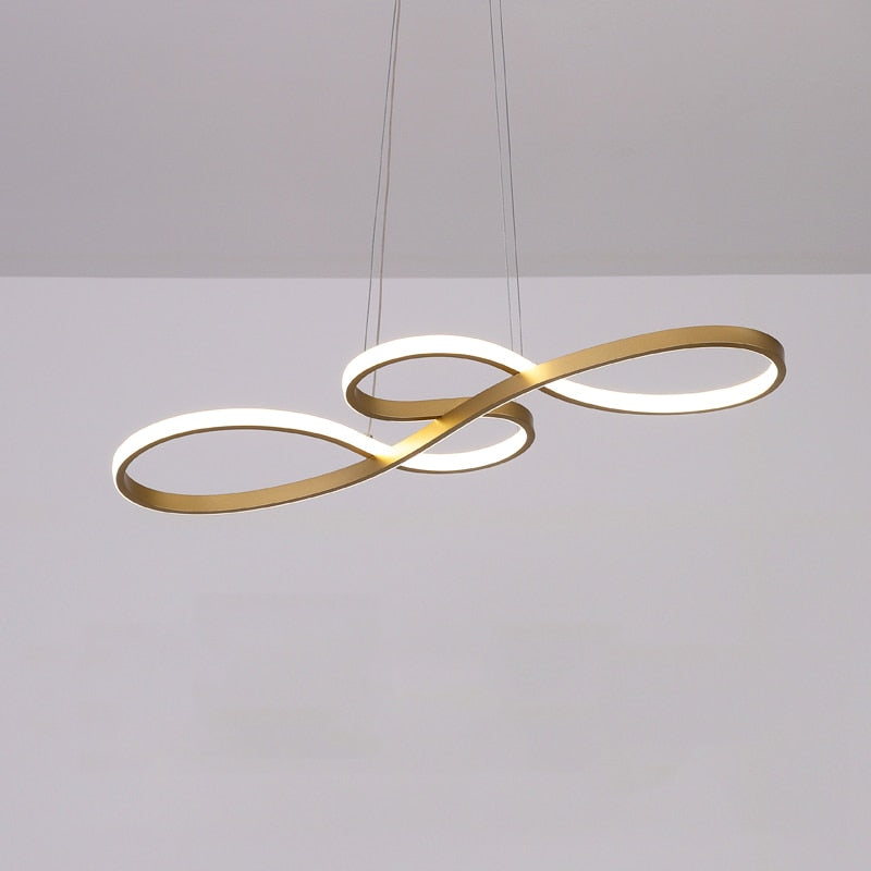 Durell Suspension Linéaire Nordique Noir/Blanc/Or. Chambre - Neutralighting