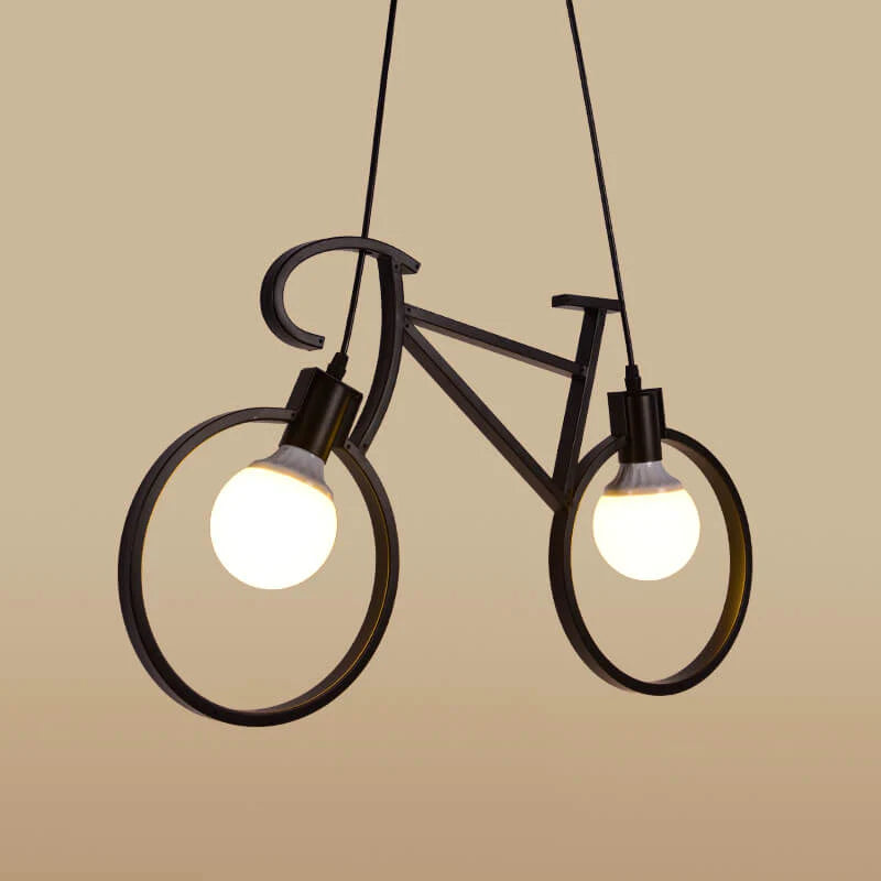 Mira Moderne Créatif Forme De Bicyclette LED Suspension Métal Salon - Neutralighting