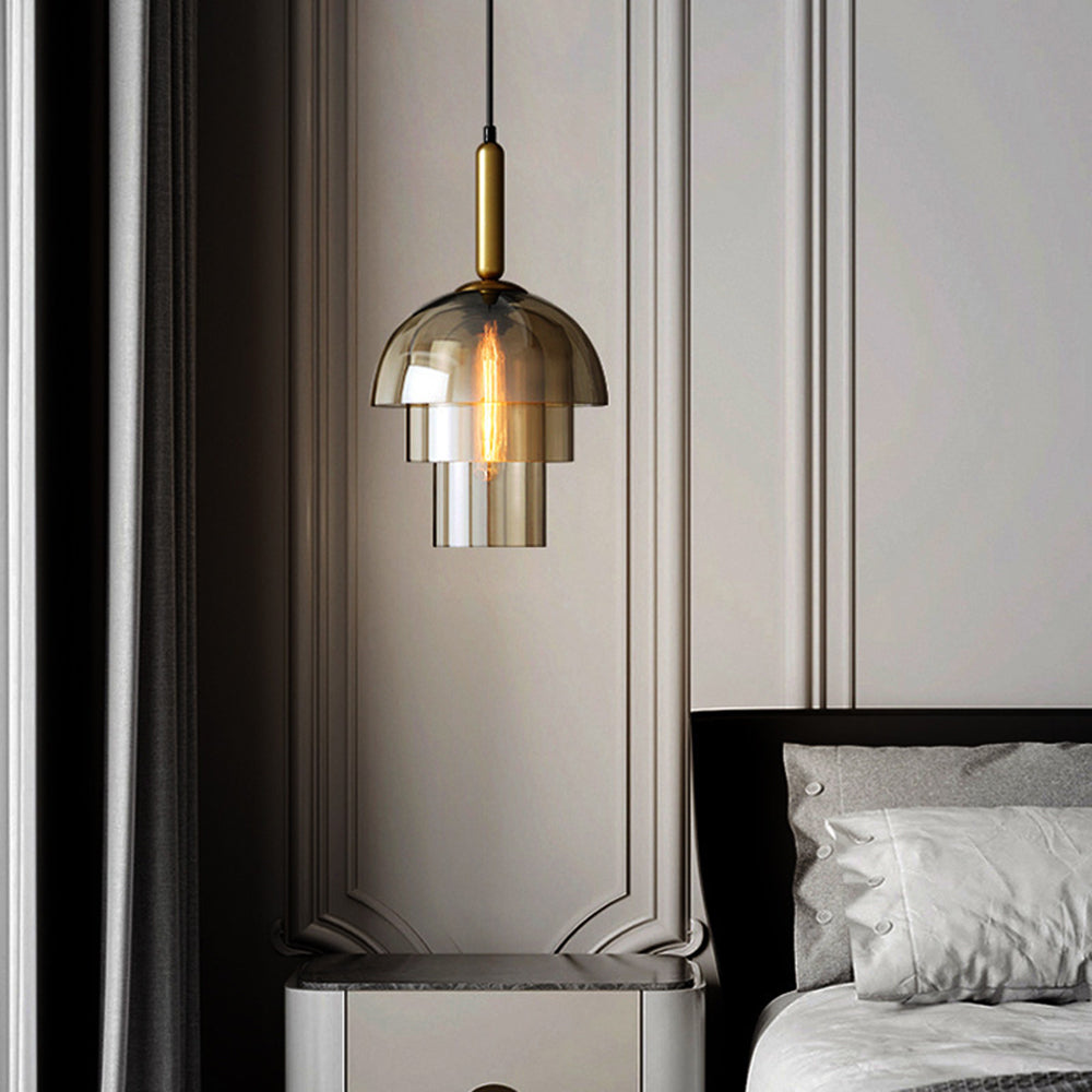 Valentina Moderne Métal Verre Suspension Salon Chambre à Coucher