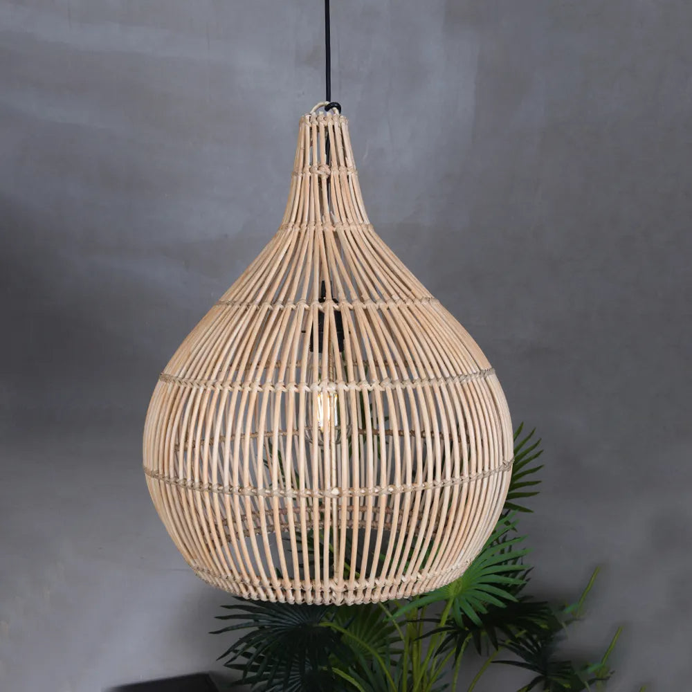 Ritta Suspension Japonais Créatif Rotin pour Salle à Manger/Chambre - Neutralighting