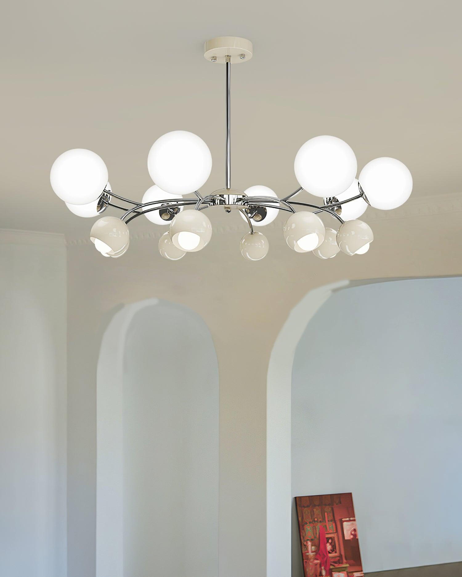 Lumi Chandelier Minimaliste en Verre - Neutralighting