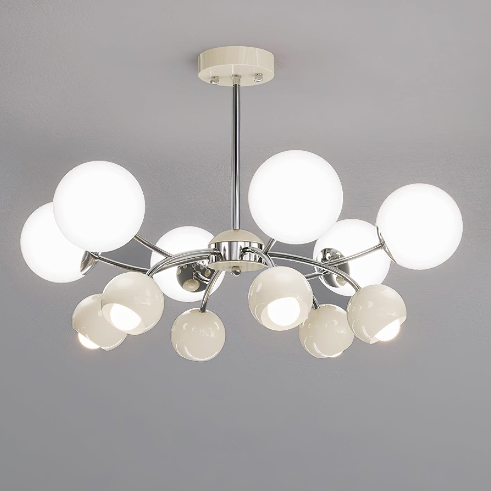Lumi Chandelier Minimaliste en Verre - Neutralighting