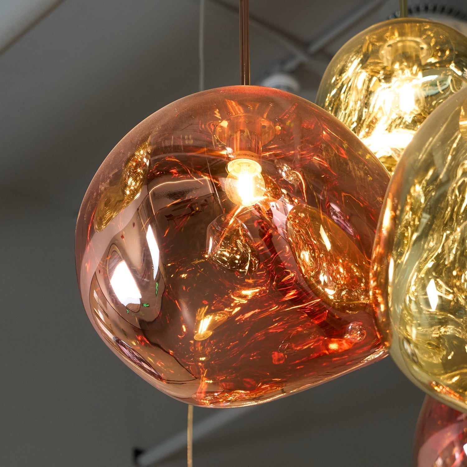 Solara Suspension en Verre Soufflé Cluster Irrégulier Sculptural - Neutralighting