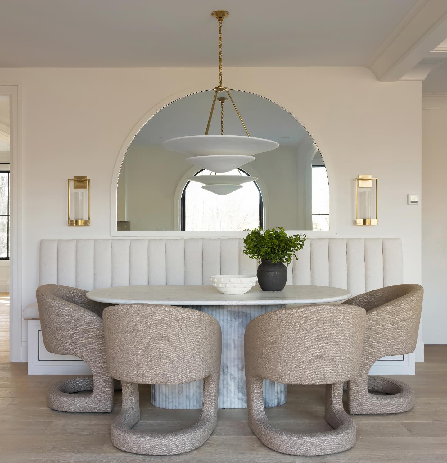 Mollino Chandelier Gypsum Sculptural Suspended - Letslighting
