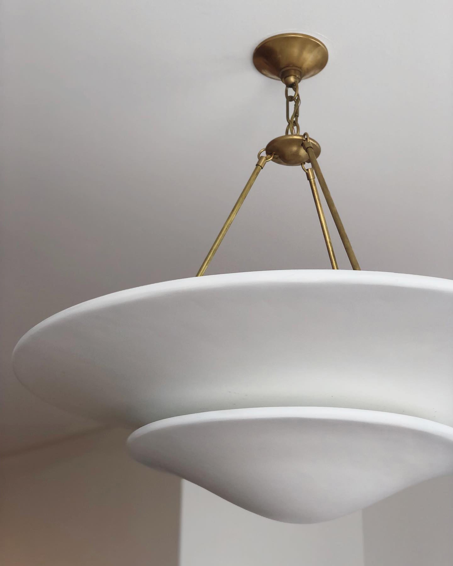 Mollino Chandelier Gypsum Sculptural Suspended - Letslighting