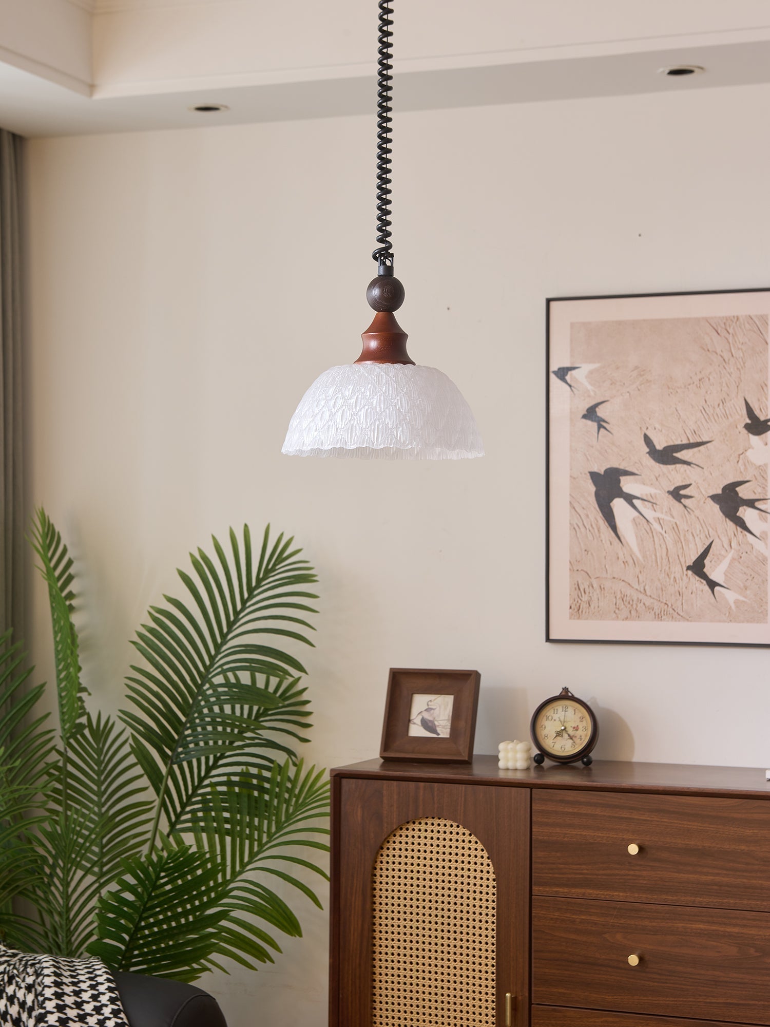 Nydoreth Suspension en Bois Art Vintage Élégant - Neutralighting