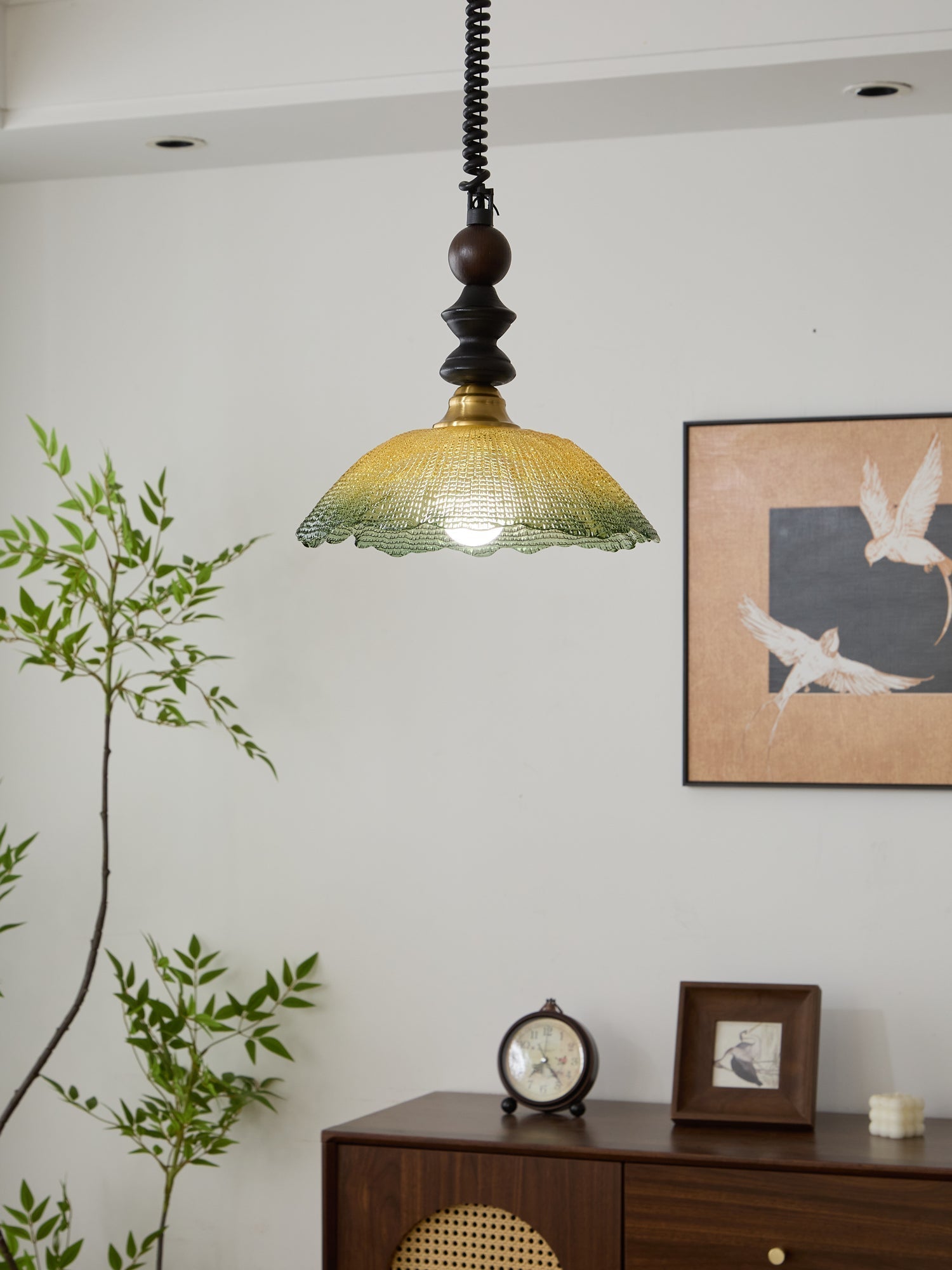 Nydoreth Suspension en Bois Art Vintage Élégant - Neutralighting