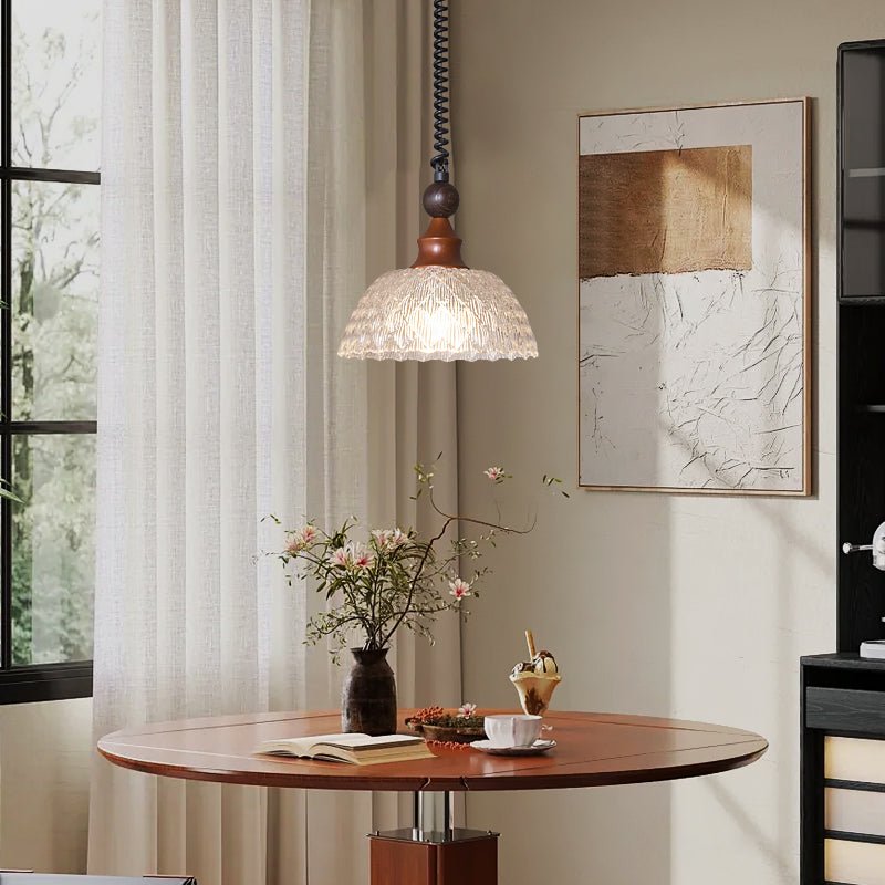 Nydoreth Suspension en Bois Art Vintage Élégant - Neutralighting