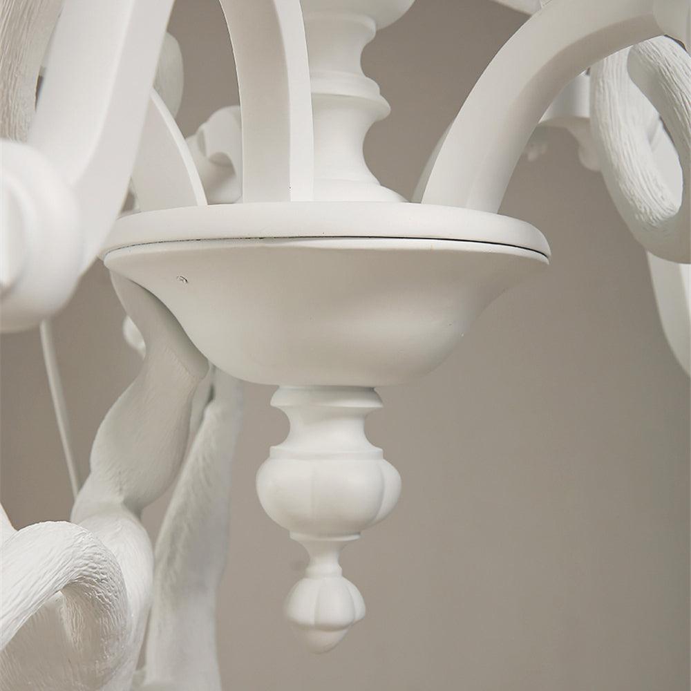 Lustra Chandelier Singe Noir Sculpture Ludique - Neutralighting