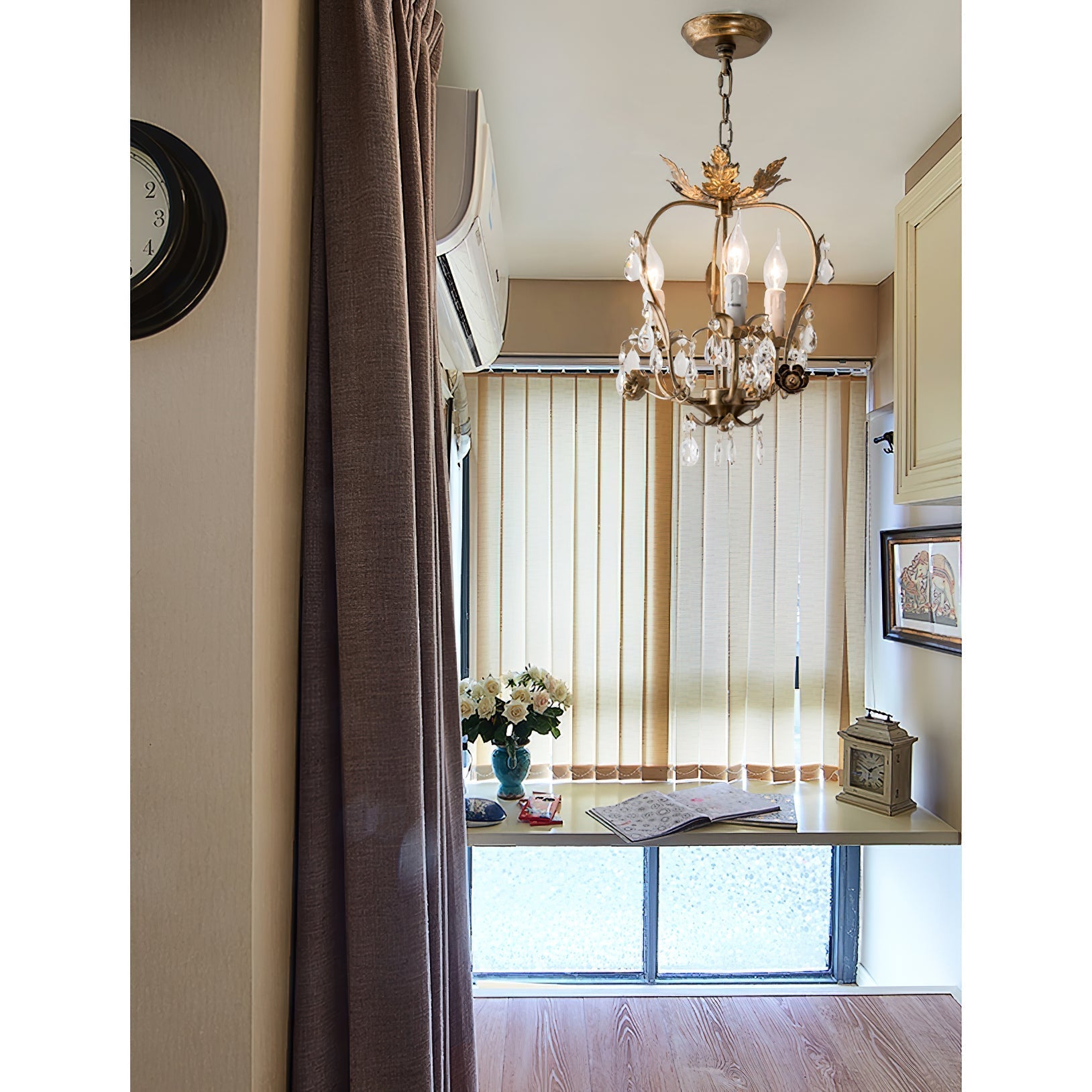 Sylaeara Postmodern Luxury Metal Crystal Chandelier - Lamp Copper