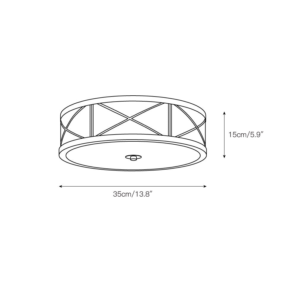 Vovene Plafonnier En Laiton Et Verre Minimaliste Moderne - Neutralighting