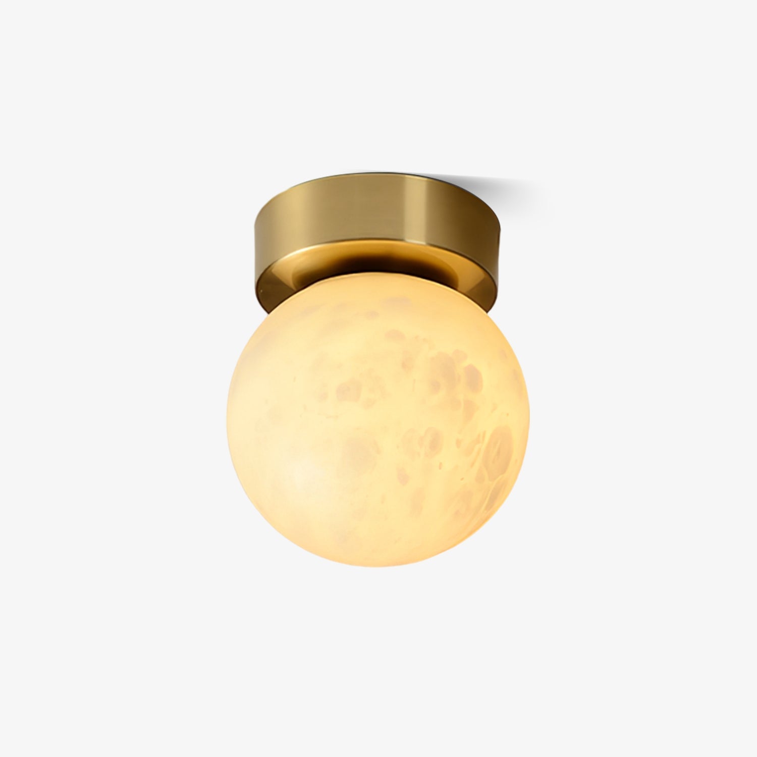 Otheyra Globe Laiton Albâtre Plafonnier - Neutralighting